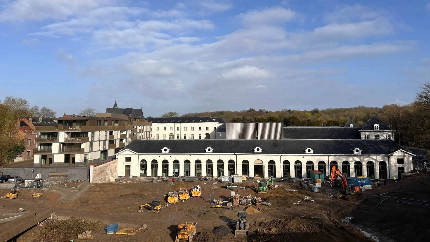Werfbeeld van het grootschalige project Panquin in Tervuren